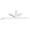 Ekena Millwork Richland Architectural Grade PVC Gable Bracket, 96"W x 20"H x 4"D x 4"F, 5/12 Pitch GBP096X20X0404RIC00 - alternate 1
